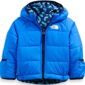 THE NORTH FACE Kids' Reversible Perrito Hooded Jacket, Hero Blue, 6T